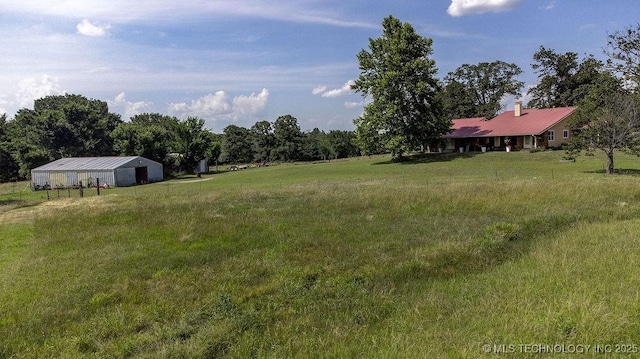20700 E 420th Rd, Claremore, OK 74017 - view of grassy yard featuring an outbuilding