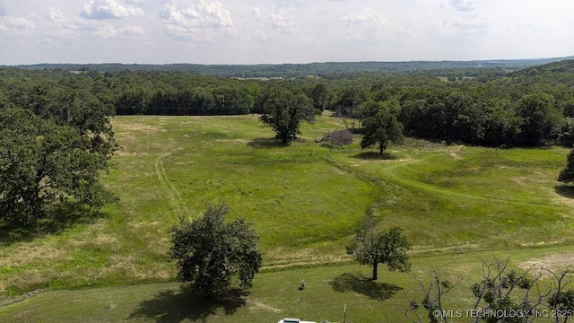 20700 E 420th Rd, Claremore, OK 74017 - view of rural area featuring a heavily wooded area
