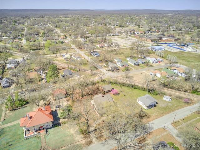 820 N Grand Ave, Okmulgee, OK 74447 - aerial view of property's location with nearby suburban area
