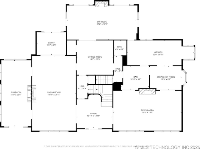 1217 Hazel Blvd, Tulsa, OK 74114 - floor plan / room layout
