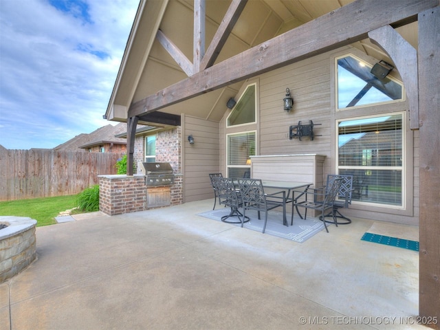 7605 E 82nd Pl, Owasso, OK 74055 - view of patio / terrace featuring outdoor dining area