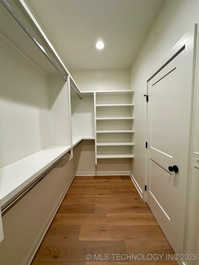 12443 Longboard Loop, Kingston, OK 73439 - spacious closet featuring light wood-style floors