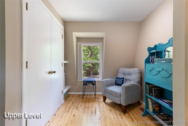 32075 Felts Ln, Afton, OK 74331 - sitting room with light wood-style flooring and baseboards