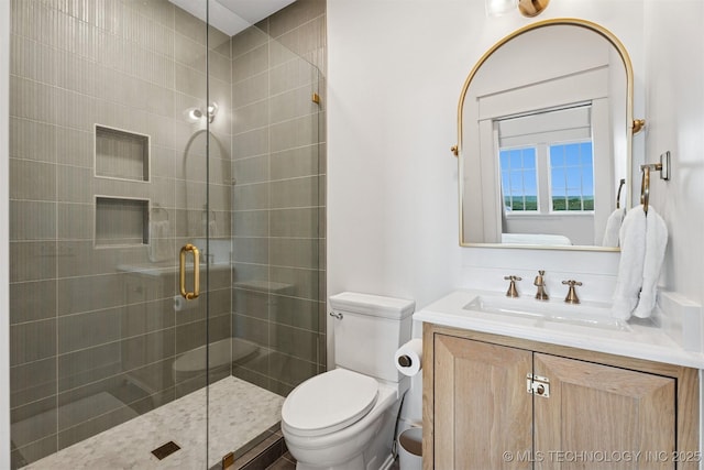 52 Redbud St, Carlton Landing, OK 74432 - full bathroom featuring toilet, vanity, and a stall shower