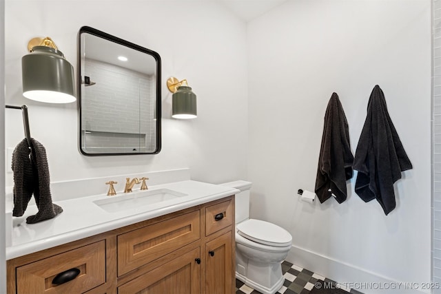 52 Redbud St, Carlton Landing, OK 74432 - bathroom featuring toilet, vanity, and a shower