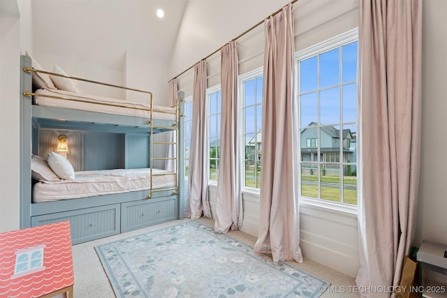 52 Redbud St, Carlton Landing, OK 74432 - unfurnished bedroom featuring vaulted ceiling and baseboards