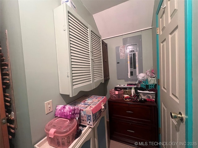 101 N 3rd St, Hartshorne, OK 74547 - hall featuring electric panel