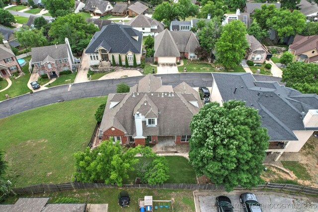6007 E 76th Ct, Tulsa, OK 74136 - aerial perspective of suburban area