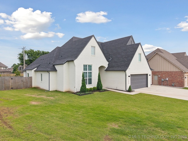13859 S 21st Pl E, Bixby, OK 74008 - french provincial home with concrete driveway, roof with shingles, and brick siding