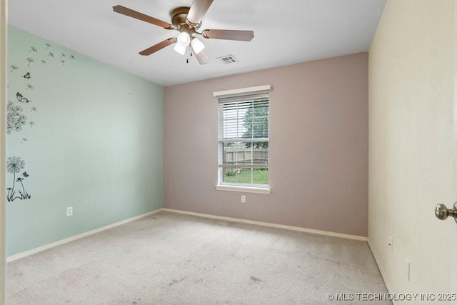 20001 E 46th St, Broken Arrow, OK 74014 - carpeted empty room with a ceiling fan and baseboards
