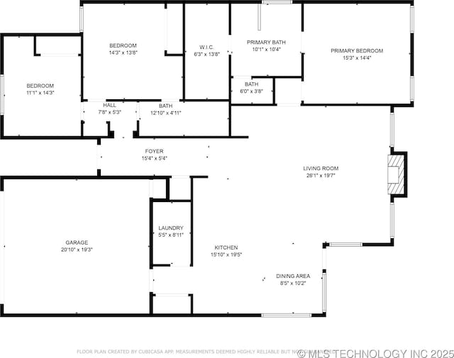 10935 S 77th Pl, Tulsa, OK 74133 - floor plan / room layout