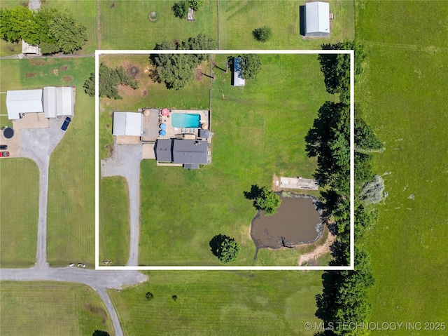 1608 Blue Stem Rd, Fort Gibson, OK 74434 - aerial view of property's location featuring property parcel outlined