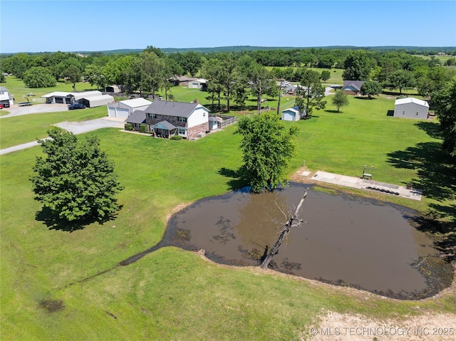 1608 Blue Stem Rd, Fort Gibson, OK 74434 - drone / aerial view of a nearby body of water