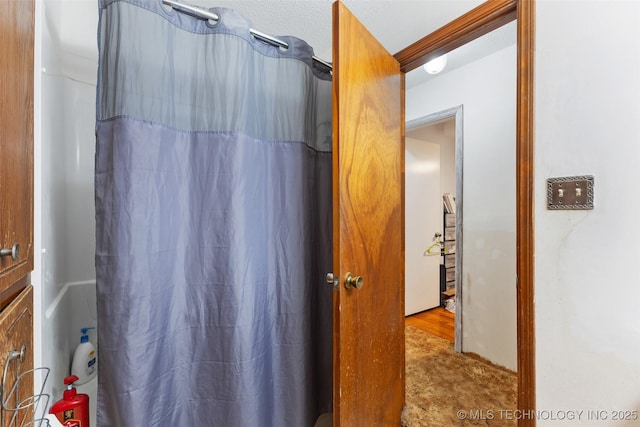 709 N Maple, Konawa, OK 74849 - full bath with a shower with shower curtain