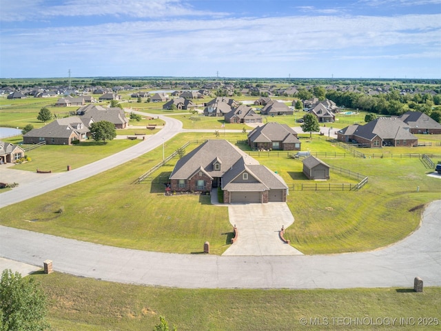 5909 E 139th St, Collinsville, OK 74021 - aerial view of residential area