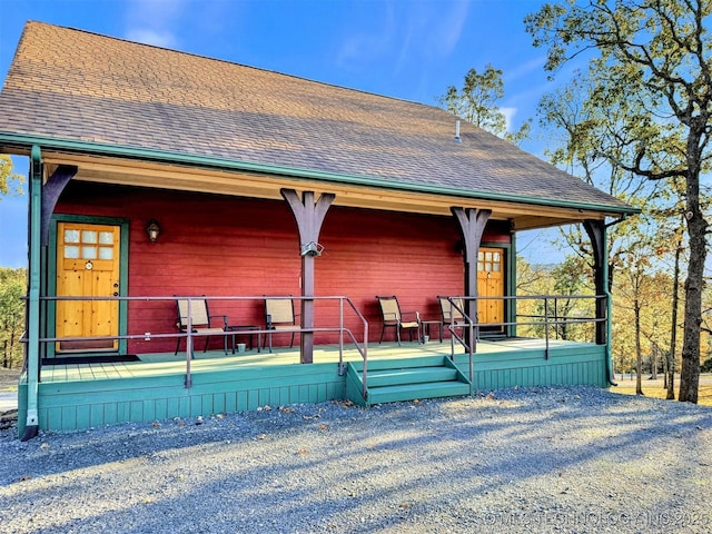 20965 W 921st Rd, Cookson, OK 74427 - view of front of property featuring roof with shingles