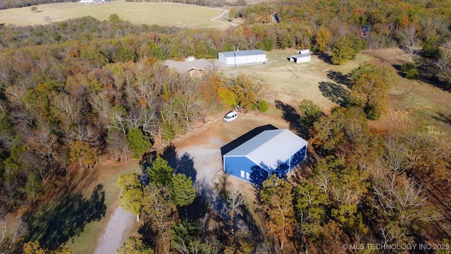 20965 W 921st Rd, Cookson, OK 74427 - view of subject property featuring a heavily wooded area