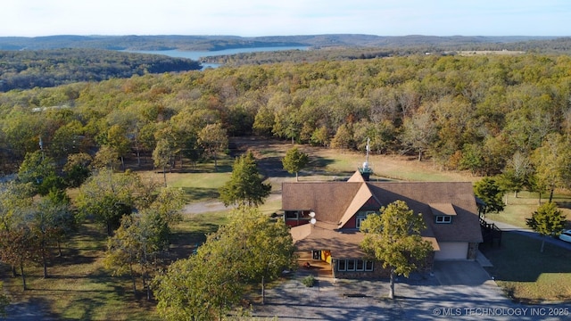 20965 W 921st Rd, Cookson, OK 74427 - aerial view of property and surrounding area with a forest