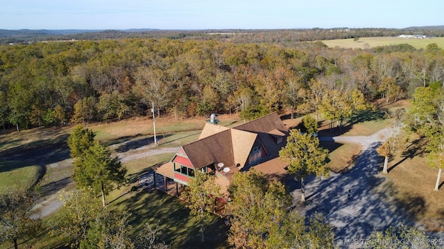 20965 W 921st Rd, Cookson, OK 74427 - view of subject property with a forest