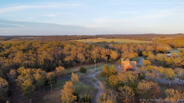 20965 W 921st Rd, Cookson, OK 74427 - view of property location with a heavily wooded area