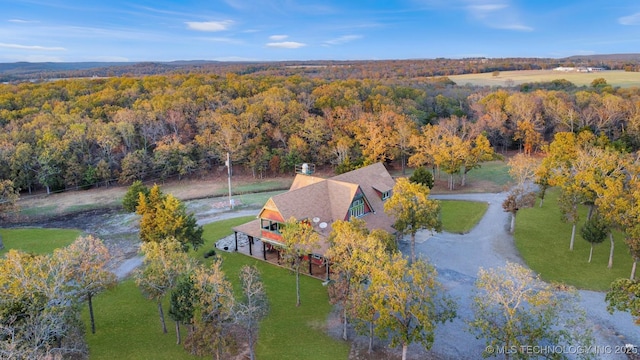 20965 W 921st Rd, Cookson, OK 74427 - view of subject property with a heavily wooded area