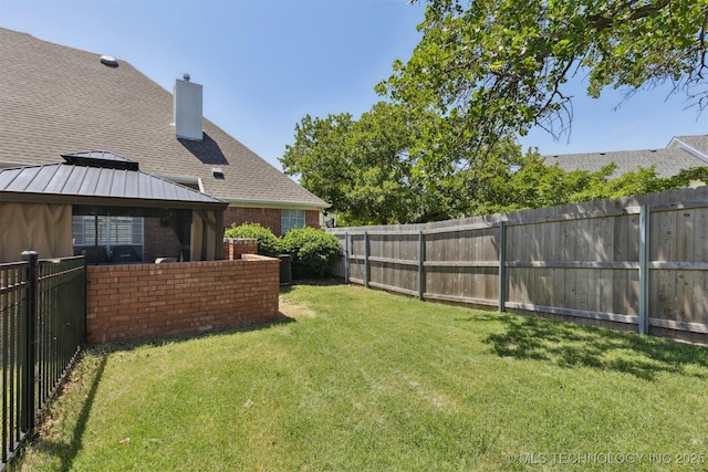 1631 Augusta, Ada, OK 74820 - view of yard featuring a gazebo