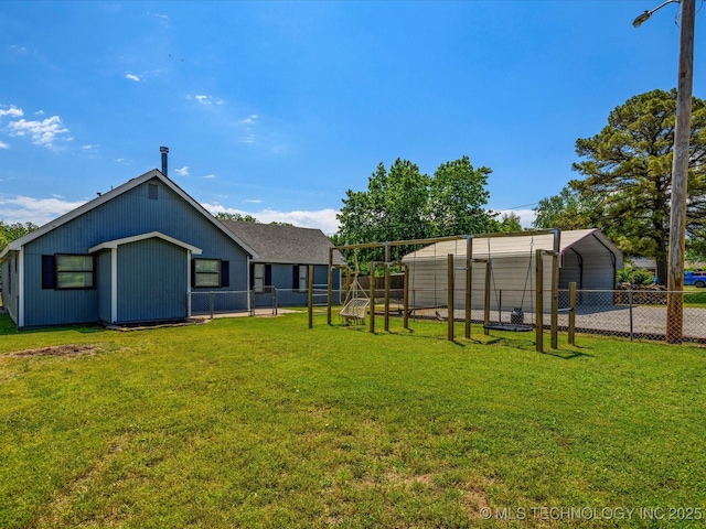 324 2019th Rd, Bartlesville, OK 74003 - view of yard with a detached carport