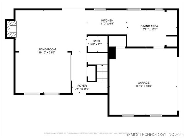 5339 S 32nd W Ave, Tulsa, OK 74107 - property floor plan
