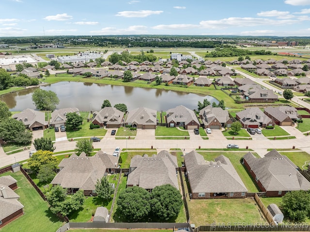 11210 N 131st E Pl, Owasso, OK 74055 - aerial perspective of suburban area featuring a large body of water