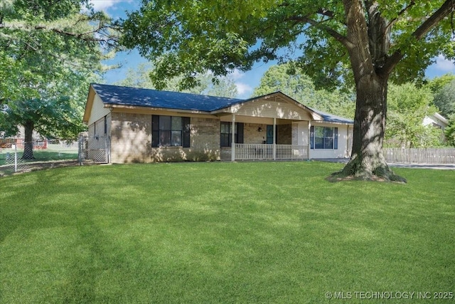 211 Meadowlark, Durant, OK 74701 - view of front of house with covered porch