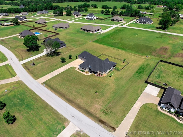 1580 Dawson Dr, Fort Gibson, OK 74434 - aerial view