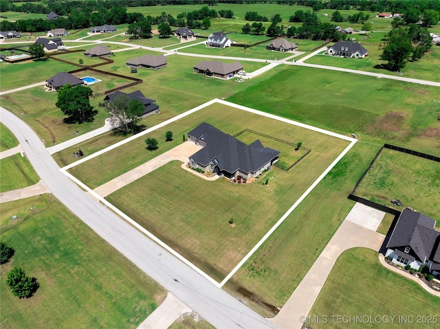 1580 Dawson Dr, Fort Gibson, OK 74434 - bird's eye view