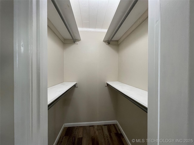 422 N Forest St, Jenks, OK 74037 - spacious closet with dark wood finished floors