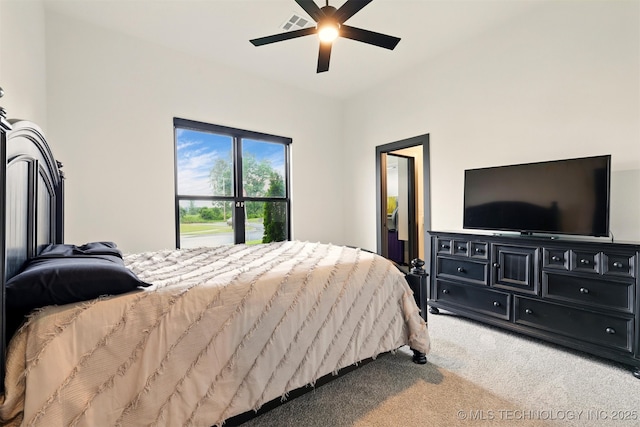 5807 E 128th St S, Bixby, OK 74008 - carpeted bedroom featuring a ceiling fan