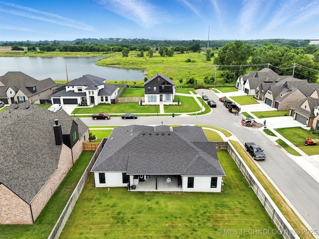 5807 E 128th St S, Bixby, OK 74008 - aerial view of residential area featuring a large body of water