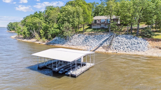 55890 E 315th Rd, Jay, OK 74346 - dock featuring a water view