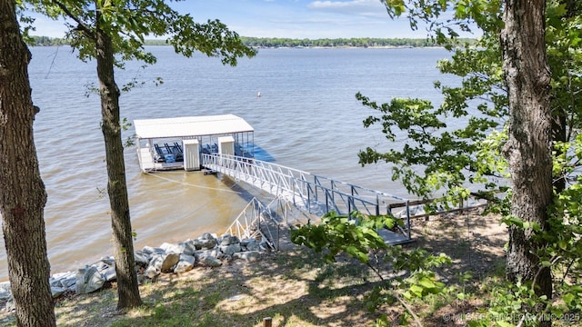 55890 E 315th Rd, Jay, OK 74346 - dock area with a water view
