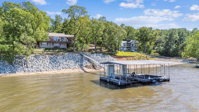 55890 E 315th Rd, Jay, OK 74346 - dock featuring a water view