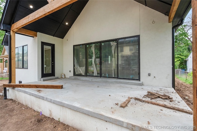 3917 S Madison Ave, Tulsa, OK 74105 - rear view of property featuring a patio and stucco siding