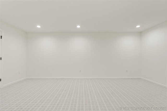 3917 S Madison Ave, Tulsa, OK 74105 - carpeted empty room featuring recessed lighting and baseboards