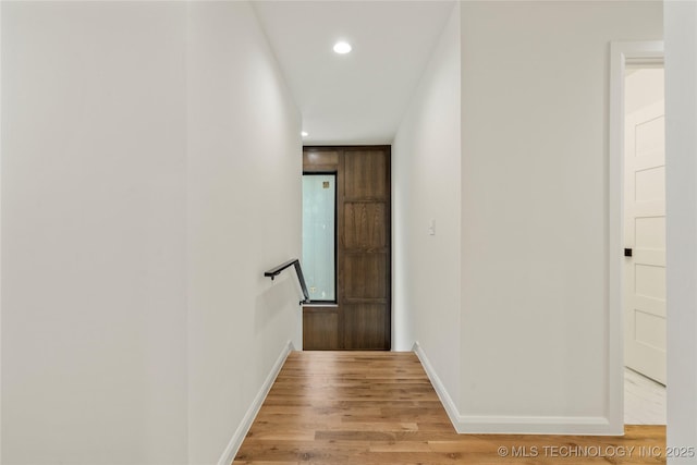 3917 S Madison Ave, Tulsa, OK 74105 - hall featuring recessed lighting and light wood-style flooring