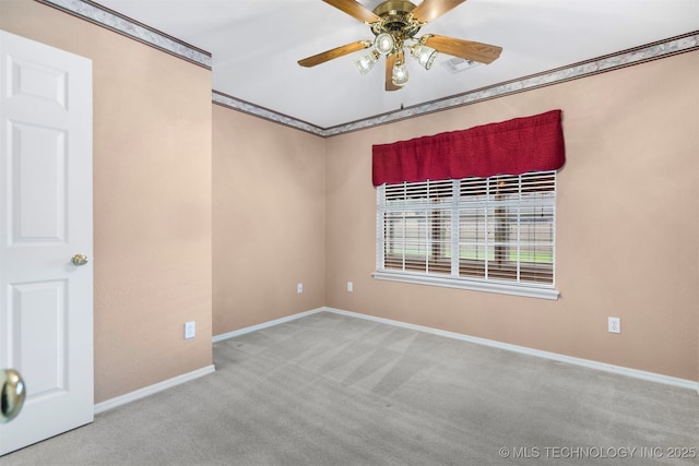1940 Timberton Rd, Sapulpa, OK 74066 - carpeted empty room with ceiling fan and baseboards