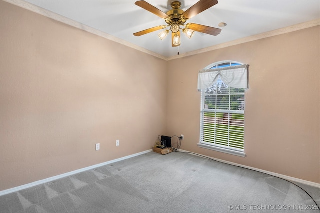 1940 Timberton Rd, Sapulpa, OK 74066 - carpeted empty room with baseboards and a ceiling fan