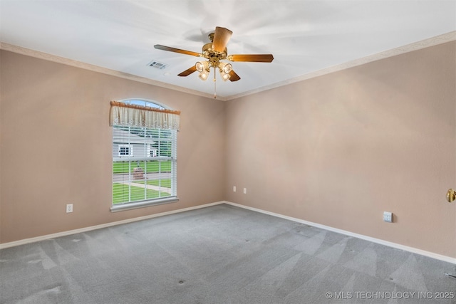1940 Timberton Rd, Sapulpa, OK 74066 - carpeted spare room with healthy amount of natural light, ceiling fan, and baseboards