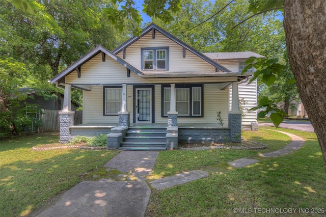 234 E Freeport St, Broken Arrow, OK 74012 - bungalow-style house with covered porch and a front yard
