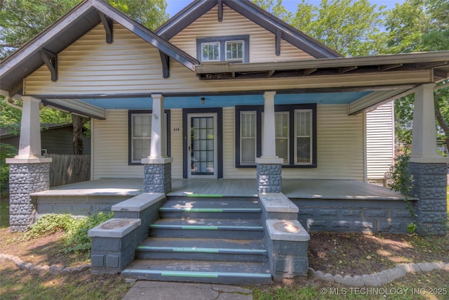 234 E Freeport St, Broken Arrow, OK 74012 - view of front of property with covered porch