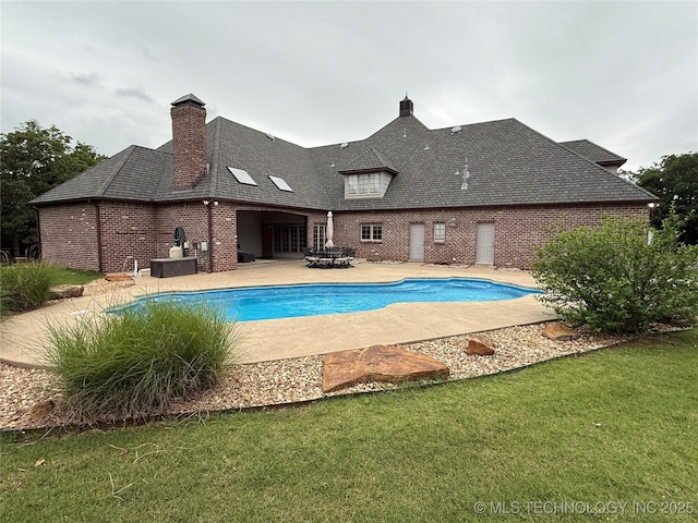 4224 S 69th W Ave, Tulsa, OK 74107 - swimming pool featuring a patio area and a yard