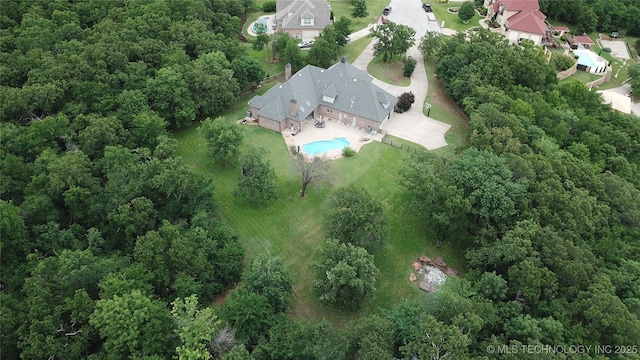 4224 S 69th W Ave, Tulsa, OK 74107 - aerial view of property's location with a pool