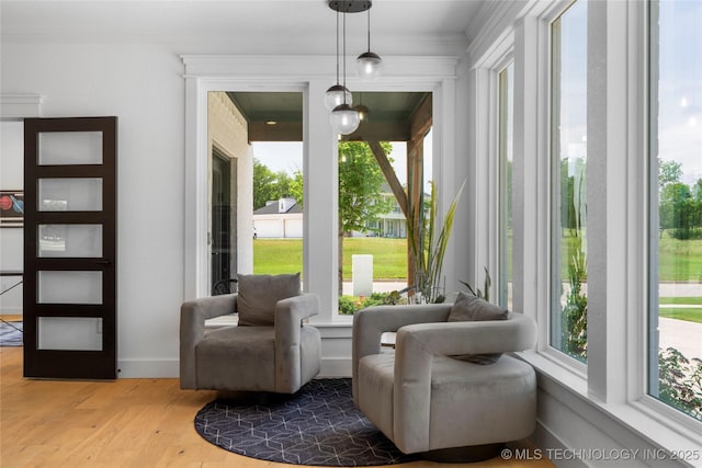 7408 E College St, Broken Arrow, OK 74014 - living area featuring wood finished floors