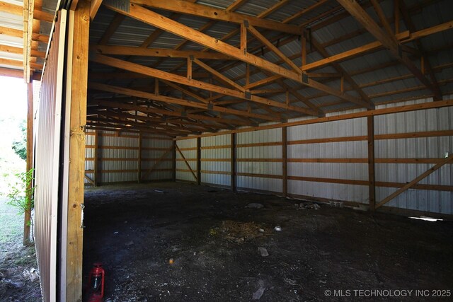 17079 S 125th St, Webbers Falls, OK 74470 - garage with metal wall